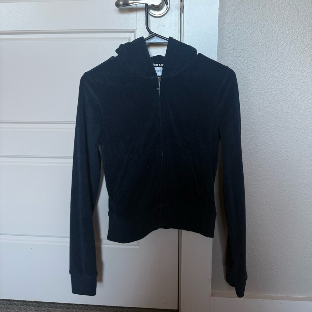 Juicy Couture Terry Logo Jacket in Regal Blue - Picture 2 of 6
